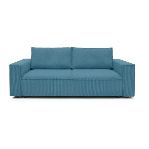Sulankstoma sofa turkio spalvos iš kordinio velveto 245 cm Nihad – Bobochic Paris