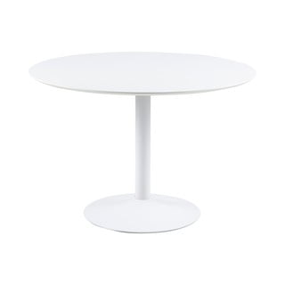 Baltas apvalus valgomojo stalas Actona Ibiza, ⌀ 110 cm