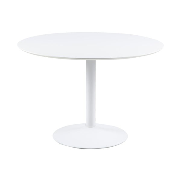 Baltas apvalus valgomojo stalas Actona Ibiza, ⌀ 110 cm