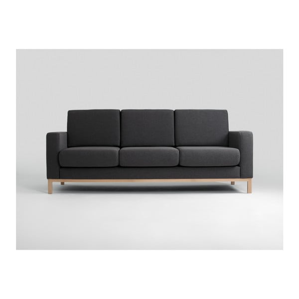 Antracito pilkos spalvos trijų vietų sofa "Custom Form Scandic-image-1