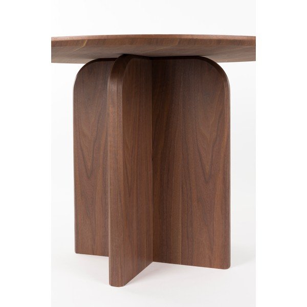 Apvalios formos valgomojo stalas iš riešutmedžio ø 120 cm Laurent – White Label-image-4