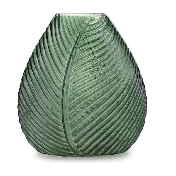 Vaza iš stiklo žalios spalvos (aukštis 22 cm) Terrassa – AmeliaHome
