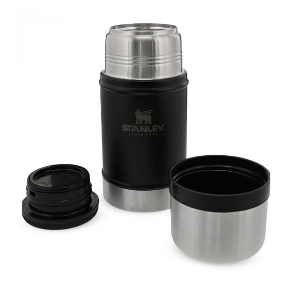 Juodos spalvos iš nerūdijančio plieno maistui termosas 700 ml Legendary Classic Black – Stanley-image-2