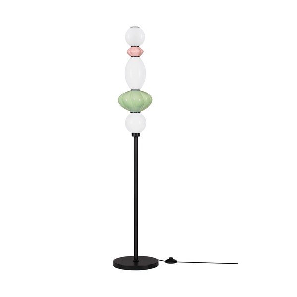 Iš keramikos pastatomas šviestuvas LED su pritemdymo funkcija (aukštis 136,5 cm) su keramikiniu gaubtu/su stiklo gaubtu Oneta – Nova Luce