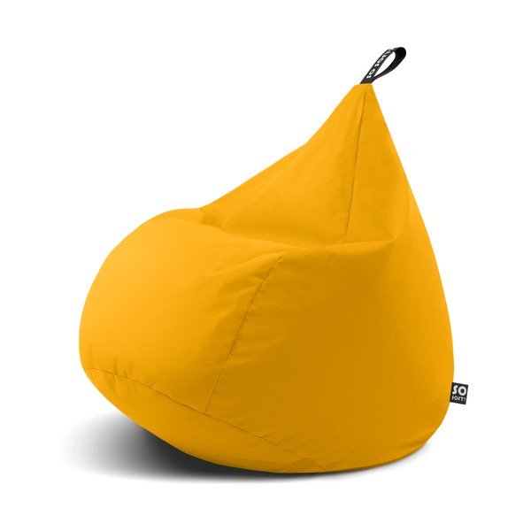 Geltonos spalvos sėdmaišis Drop XL – So Soft?