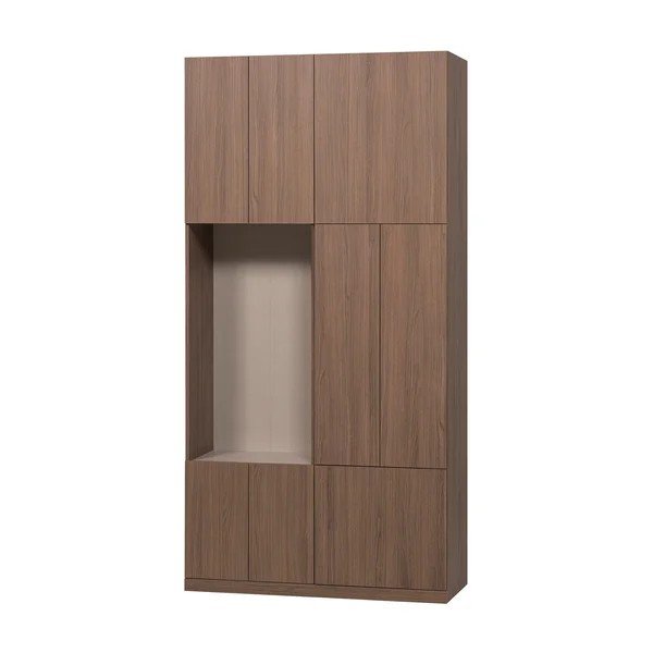 Tamsios natūralios spalvos modulinė spinta 108x215 cm Build – WOOOD-image-3