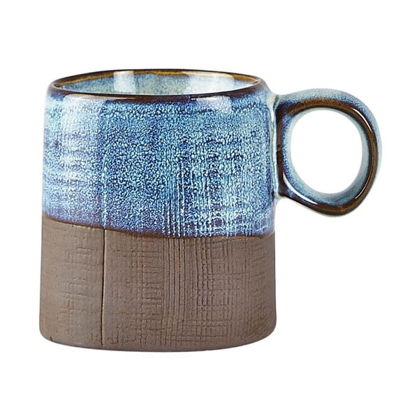 Mėlynai rudas molinis puodelis Villa Collection Alta, 130 ml