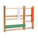 Kelių aukštų sieninė lentyna natūralios spalvos iš ąžuolo 110 cm Arki – Hübsch