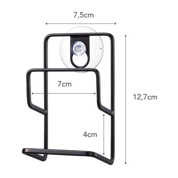 Juodas kempinės laikiklis YAMAZAKI bokštas-image-2