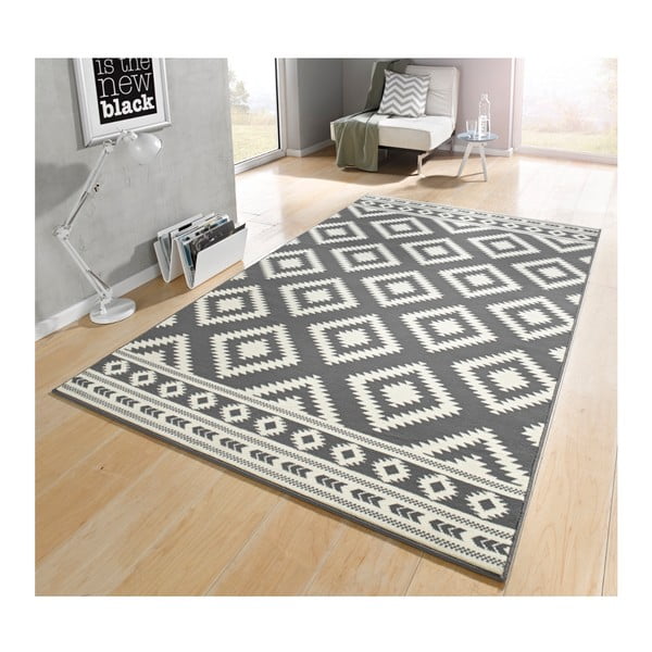 Pilkas kilimas Hanse Home Gloria Ethno, 120 x 170 cm-image-1