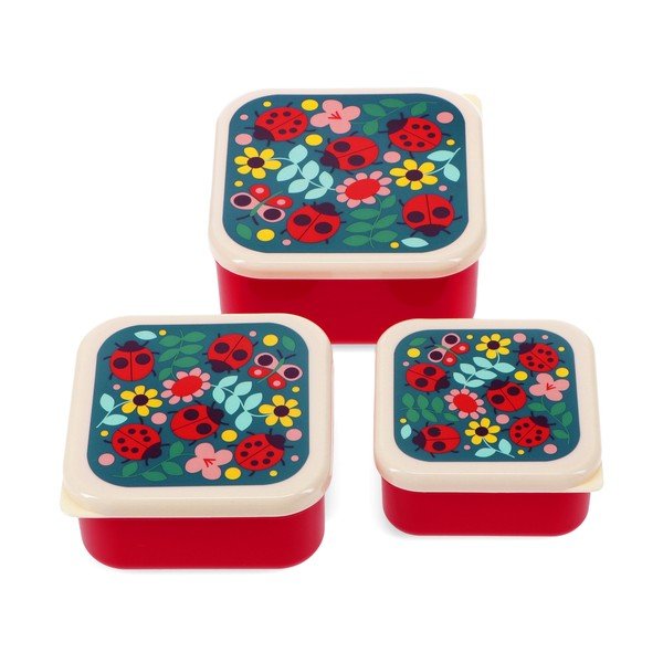 Vaikiška pietų dėžutė 3x dėžės Ladybird – Rex London
