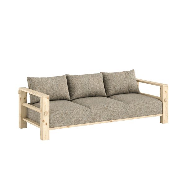 Pilkos spalvos sofa 225 cm Bare – Karup