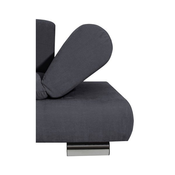 Antracito spalvos kampinė sofa su reguliuojamu porankiu "Max Winzer Palm Bay", kairysis kampas-image-1