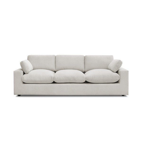 Smėlio spalvos sofa iš kordinio velveto 250 cm Belair – Bobochic Paris