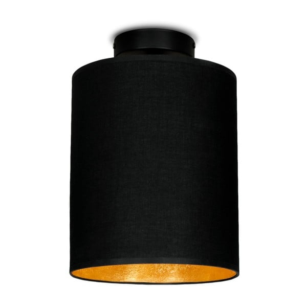 Juodas lubinis šviestuvas su aukso spalvos detalėmis "Sotto Luce MIKA Elementary XS PLUS CP