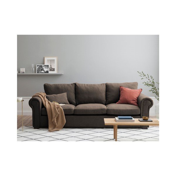 Rudos spalvos sofa "Windsor & Co Sofas Hermes", 245 cm-image-2