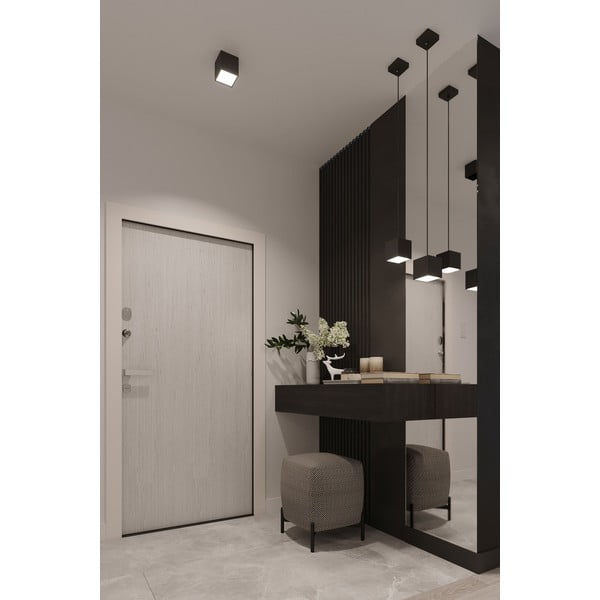 Juodas lubinis šviestuvas Sollux Geo-image-1