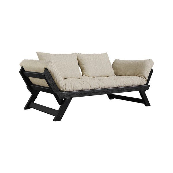 Išlankstoma sofa Karup Design Bebop Black/Linen Beige-image-3