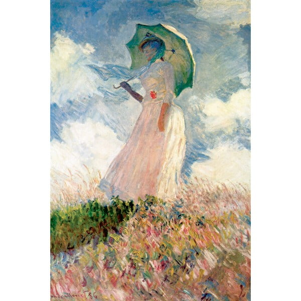 Claude Monet reprodukcija Woman with Sunshade, 45 x 30 cm