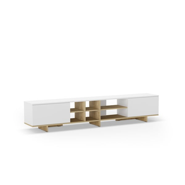 TV spintelė baltos spalvos 230x44 cm Cequoia – Marckeric-image-2