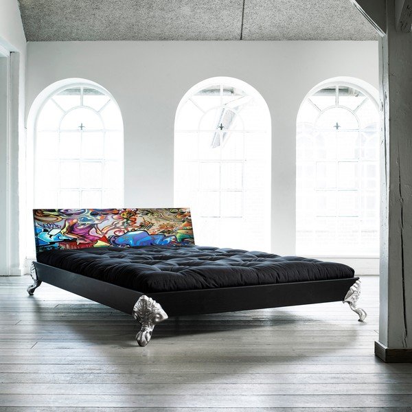 Lova Karup Eagle Black/Graffiti Multicolor, 140x200 cm