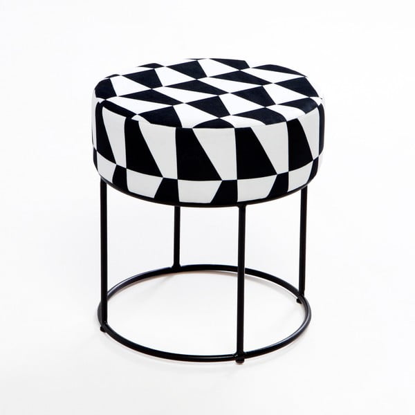 Juodai baltas pufas Findek – Artie-image-1