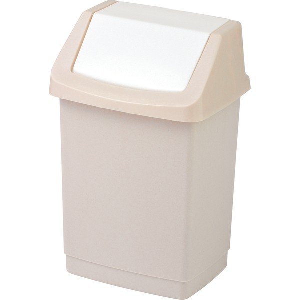 Smėlio spalvos iš plastiko šiukšliadėžė 50 l Click-It – Curver