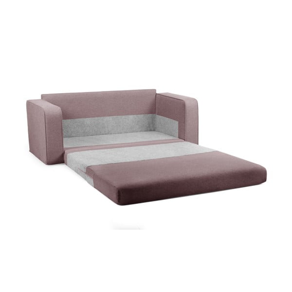 Sulankstoma sofa šviesiai rožinės spalvos 160 cm Come – Bobochic Paris-image-2