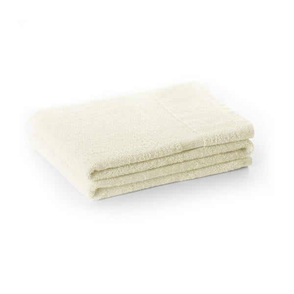 Kreminės spalvos iš frote audinio iš medvilnės rankšluostis 30x50 cm Marina – DecoKing