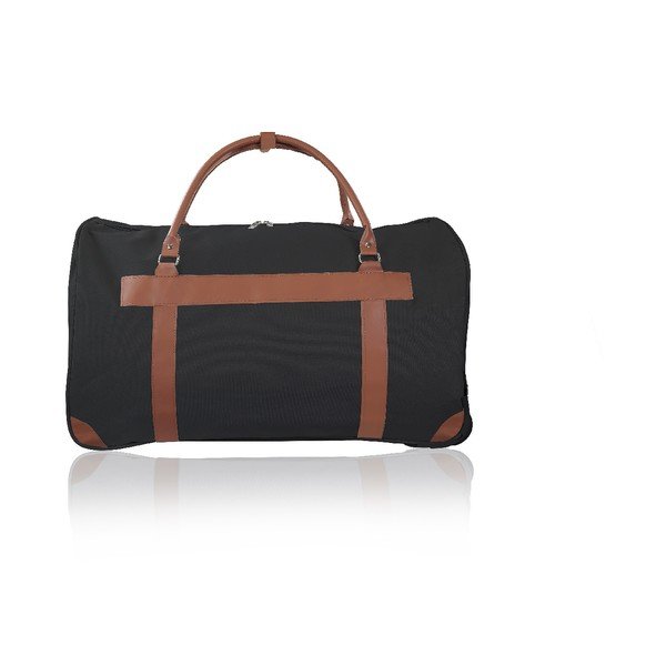 Juodas kelioninis krepšys ant ratų GENTLEMAN FARMER Oslo, 40 l-image-3