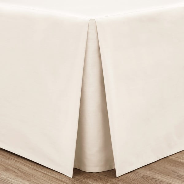 Kreminės spalvos iš perkalio lovos rėmo užvalkalas 150x200 cm Easy Iron Percale – Catherine Lansfield