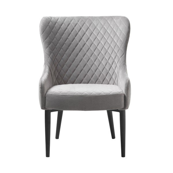Iš velveto krėslas šviesiai pilkos spalvos Ottowa – Unique Furniture-image-2
