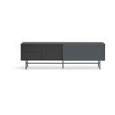 TV spintelė juodos spalvos/antracito spalvos 180x56 cm Nube – Teulat