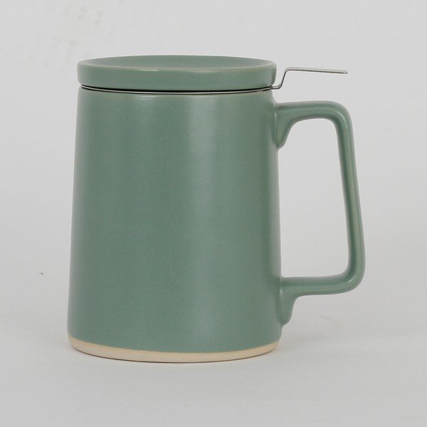 Chaki spalvos akmens masės puodelis 500 ml Verde - Sema-image-1