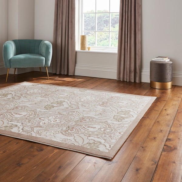 Kreminės spalvos kilimas 120x170 cm Damask Bronze – Think Rugs-image-2