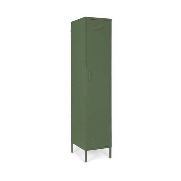 Tamsiai žalios spalvos iš metalo su užraktu spintelė 38x185x46 cm Cambridge – Yes Everyday