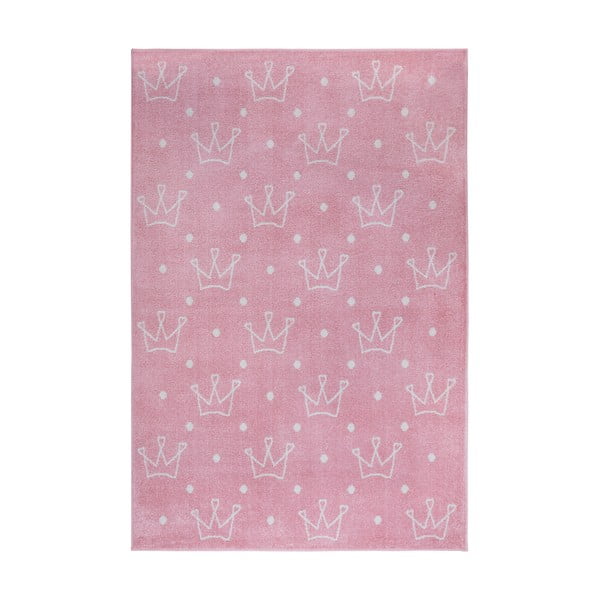 Vaikiškas kilimas rožinės spalvos 160x235 cm Crowns – Hanse Home