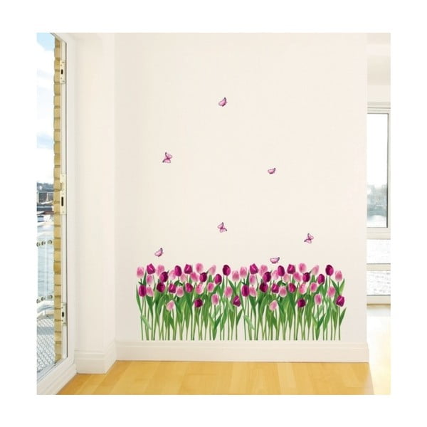 Sienų lipdukų rinkinys Ambiance Dreaming Tulips