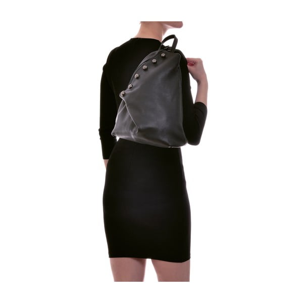 Juoda odinė kuprinė Luisa Vannini Mell-image-4