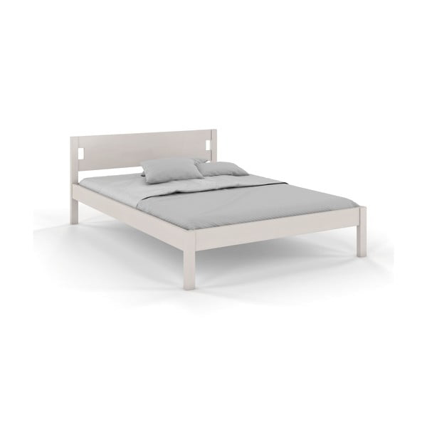 Balta pušies dvigulė lova 120x200 cm Laxbaken - Skandica