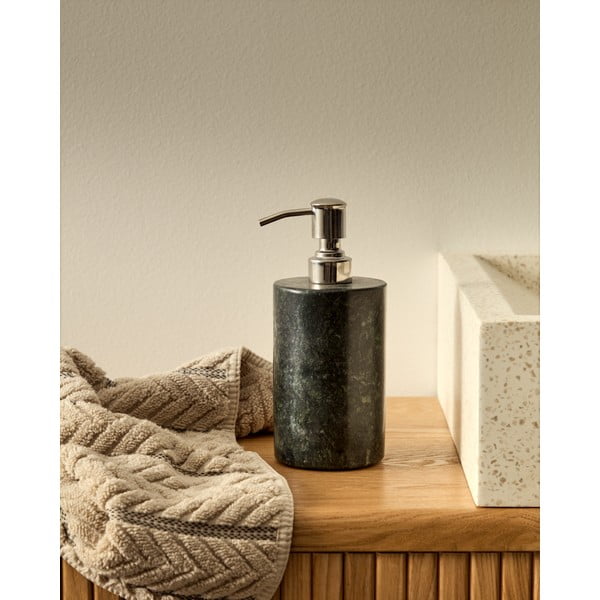 Tamsiai žalios spalvos iš marmuro muilo dozatorius 200 ml Elenei – Kave Home-image-1