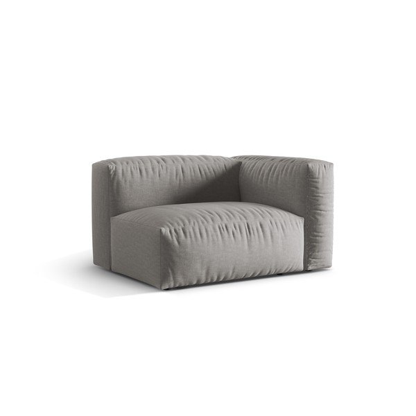 Modulinė sofos dalis šviesiai pilkos spalvos (su dešiniuoju kampu) Martina – Micadoni Home-image-2