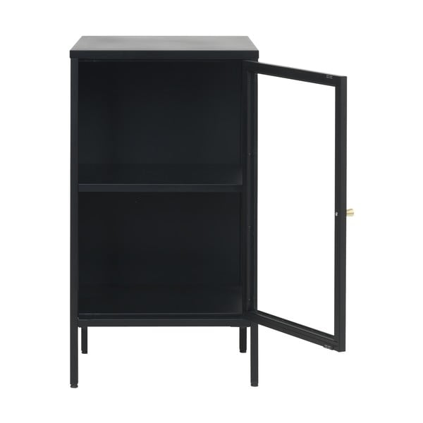 Iš metalo vitrina juodos spalvos 45x85 cm Carmel – Unique Furniture-image-3