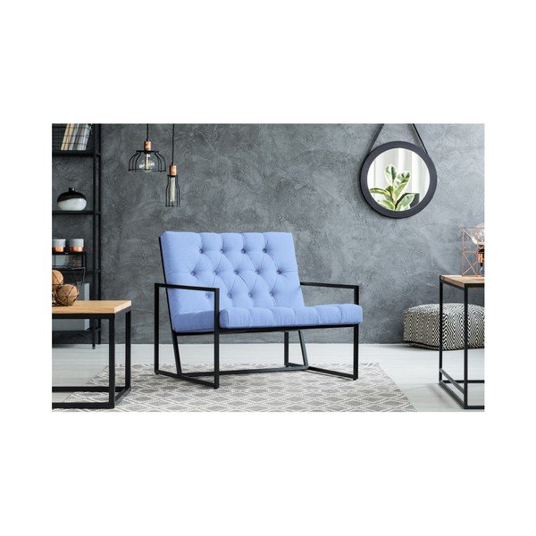 Šviesiai mėlynas fotelis Mazzini Sofas Aster-image-4