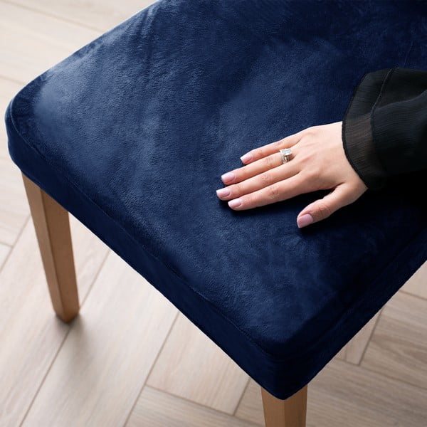 Mėlynos spalvos įtempiami kėdėms baldų apmušalai 4 vnt. 48 cm Sento – Restilo-image-1