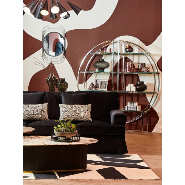 Juodos spalvos iš stiklo  vaza (aukštis 30 cm) Cayden – Premier Housewares-image-1