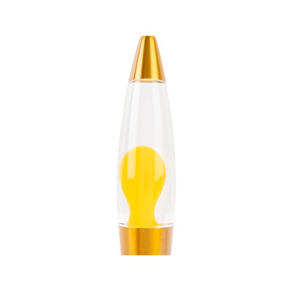 Geltonos spalvos iš stiklo lavos lempa (aukštis 35,5 cm) Funky Rocket Lava – Leitmotiv-image-2