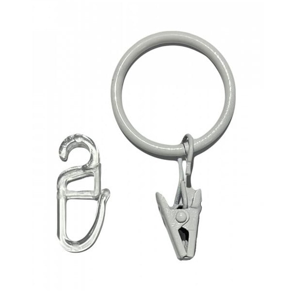 10 užuolaidų žiedų su kabliuku rinkinys - SP TREND