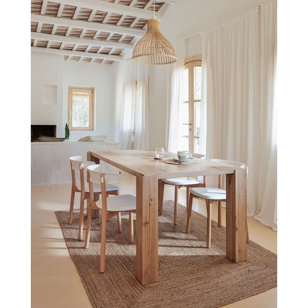 Valgomojo stalas iš ąžuolo 90x160 cm Deyanira – Kave Home-image-1