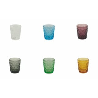 6 spalvotų stiklinių rinkinys Villa d´Este Marrakech, 240 ml